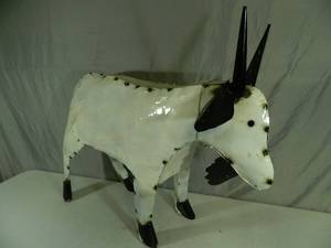 lot 5 image: Recycled Metal Large Goat