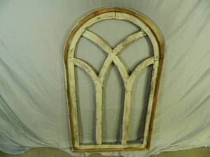 lot 13 image: Re-Purposed Wood Handmade Window Frame