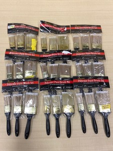 lot 12 image: Lot Of (9) New 3-Packs Of Painters Brushes