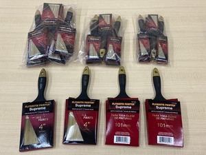 lot 20 image: (3) New 6-Packs Of Painters Brushes & New 4-Pack Of New Painters Brushes