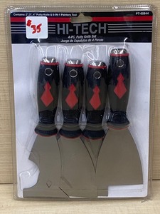 lot 35 image: New Hi-Tech 4-Pack Of Putty Knives