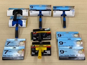 lot 42 image: Box Of New 7 & 9 Pad Painters With Replacement Pad Sets