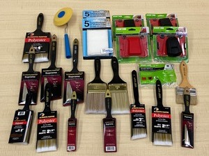 lot 47 image: Box Of New Painters Brushes, Corner Rollers, Etc