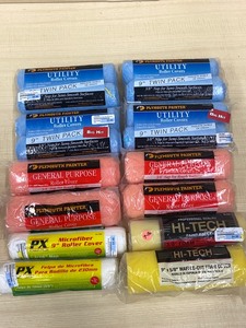 lot 81 image: Box Of Assorted New 9 Paint Roller Covers
