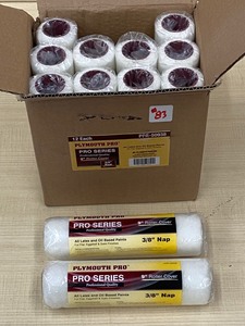 lot 83 image: 12-Pack Of New 38-Nap  9 Paint Roller Covers