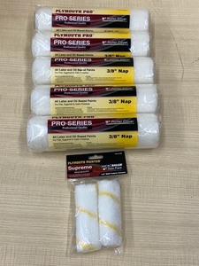 lot 84 image: 12-Pack Of New 38-Nap  9 Paint Roller Covers