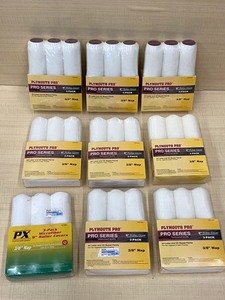 lot 85 image: Lot Of (9) New 3-Packs Of 9 Paint Roller Covers