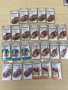 lot 120 image: Large Lot Of Assorted New Dremel Rotary Tool Cutting Wheels, Bits & etc