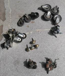 lot 48 image: Casters of Various Sizes - Most Sets of 4 from 2 Diameter Wheels to 4