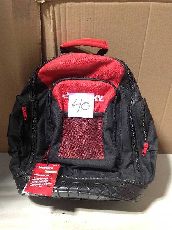 husky rubber bottom backpack