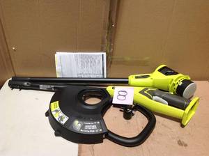 lot 8 image: ONE 18-Volt Lithium-Ion Electric Cordless Battery String Trimmer (Tool Only) &nbspin good condition