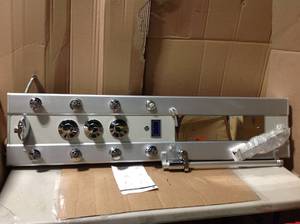 lot 7 image: AKDY 51 in. 8-Jet Aluminum Shower Panel System with Rainfall Shower Head, Handshower Wand &nbspin good condition