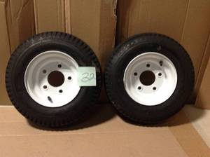 lot 32 image: Martin Wheel 480400-8 Load Range C 5-Hole Trailer Tire and Wheel Assembly &nbspin good condition