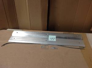 lot 49 image: M-D Building Products Fluted Saddle 4 in. x 30 in. Aluminum Commercial Threshold &nbspin good condition