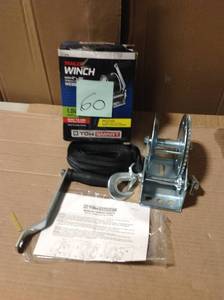lot 60 image: TowSmart 1,500 lbs. Manual Trailer Winch &nbspin good condition