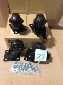 lot 72 image: Husky Heavy Duty 4 in. Caster Kit &nbspin good condition