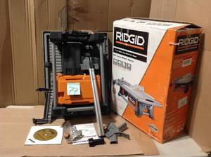 lot 79 image: 6.5 Amp Corded 7 in. Ta6.5 Amp Corded 7 in. Table Top Wet Tile Saw &nbspin good condition
