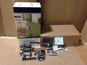 lot 95 image: SCHLAGE Camelot Encode Smart Wifi Door Lock with Alarm and Accent Lever Handleset