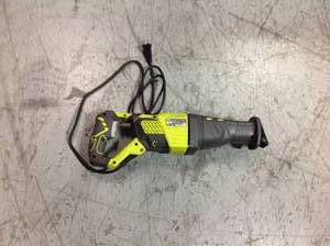 lot 110 image: RYOBI 12 Amp Corded Reciprocating Saw in working conditions