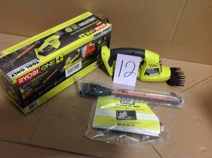 ONE 18-Volt Lithium-Ion Cordless Battery Grass Shear and Shrubber Trimmer (Tool Only)&nbsp&nbspin good condition