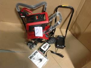 Mantis 58 Volt 12 in. Cordless Electric TillerCultivator with 3-Position Wheels&nbsp&nbspin good condition