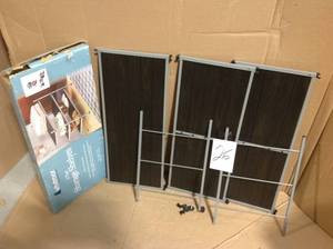 Whitmor Silver 3-Tier Metal Shelving Unit (26 in. W x 17 in. H x 12 in. D)&nbsp&nbspin good condition