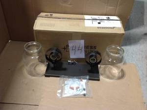 Anjoux Collection 2-Light Antique Bronze Bath Light by Progress Lighting&nbsp&nbspin good condition