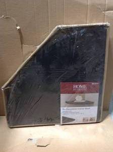 Home Decorators Collection 18 in. L x 18 in. W Profile Espresso Corner Shelf&nbsp&nbspin good condition