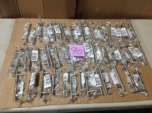 Euro 4 in. (102 mm) Center-to-Center Solid Stainless Steel Drawer Pull Cabinet Handle (50-Pack)&nbsp&nbspin good condition