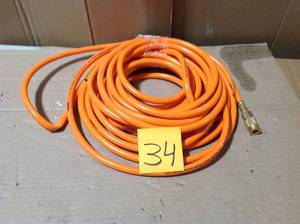 lot 34 image: Husky 38 in. x 50 ft. PVC Air Hose &nbspin good condition