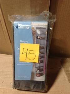 lot 45 image: Whitmor  10-Pair Hanging Shoe Organizer &nbspin good condition