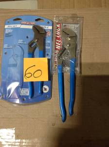 lot 60 image: Lot of 2 Channel Lock Pliers in good condition