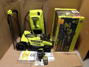 lot 79 image: Ryobi 18V Cordless Lawnmower in good condition