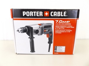 lot 8 image: NEW in Original Box Porter Cable 7 AMP 12 2 Speed Hammer Drill