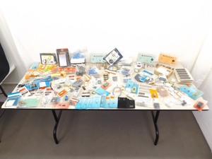 lot 26 image: Large Lot of NEW Misc. Electronics, Pieces, Parts, etc.