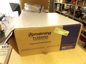 lot 30 image: NEW in Box 45 sq ft of Armstrong Vinyl 12 x 12 Tile