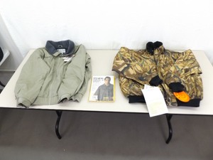 lot 36 image: 2 NEW Large Mens Winter Jackets and Rain Poncho