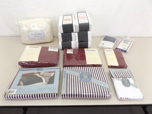 lot 43 image: Large lot of NEW Bedding, Sheets, Pillow Cases, etc.