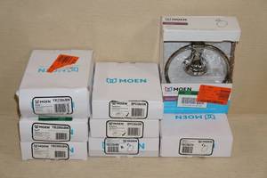 lot 79 image: Assortment of Moen Towel Rings