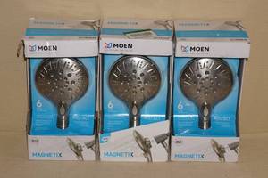 lot 57 image: 3 Moen Attract Larger Sized Shower Wands