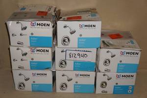lot 66 image: 8 Moen Adler Shower Outfit Kits