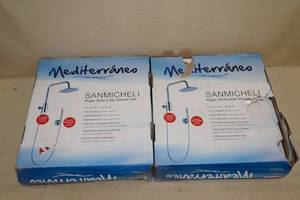 lot 69 image: 2 Mediterraneo Sliding Bar Shower Sets