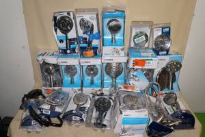 lot 59 image: Moen Shower Heads and Wands