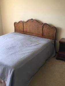 lot 36 image: King Size Solid Wood Headboard and Frame
