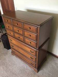lot 38 image: Solid Wood Dresser 36 x 18 x 47