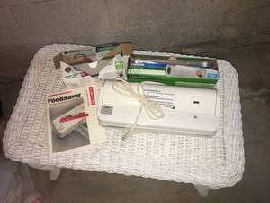 lot 53 image: FoodSaver Vacuum Sealer with Vacuum Seal Bags