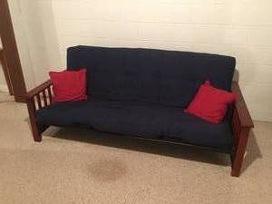 lot 66 image: 81 x 48 Solid Wood Futon