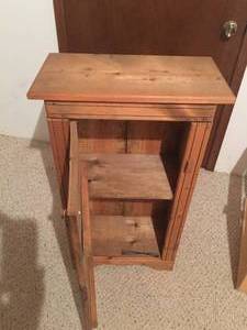 lot 71 image: Rustic Solid Wood Hutch