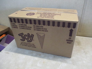 lot 4 image: One Unopened Case of Joy Waffle Cones  228 to a Case