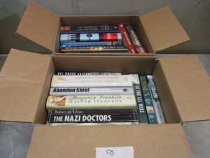 lot 68 image: Lot of Historical Non-Fiction Books  Ben Franklin, Black May, Gods Battalions, The Pursuit of Victory, To End all Wars, Abandon Ship, etc.